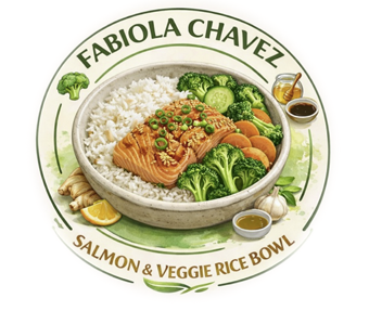 Salmon and Veggie Rice Bowl